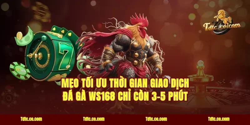 Mẹo tối ưu thời gian giao dịch đá gà WS168 chỉ còn 3-5 phút