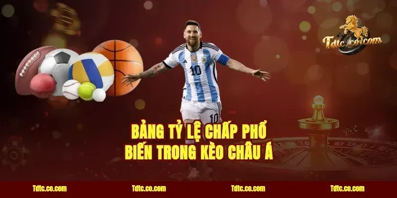 Bảng Tỷ Lệ Chấp Phổ Biến Trong Kèo Châu Á