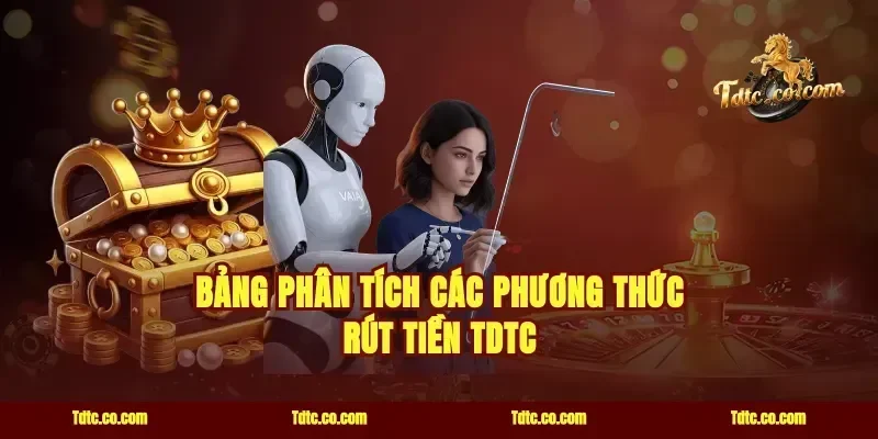 Bảng phân tích các phương thức rút tiền TDTC