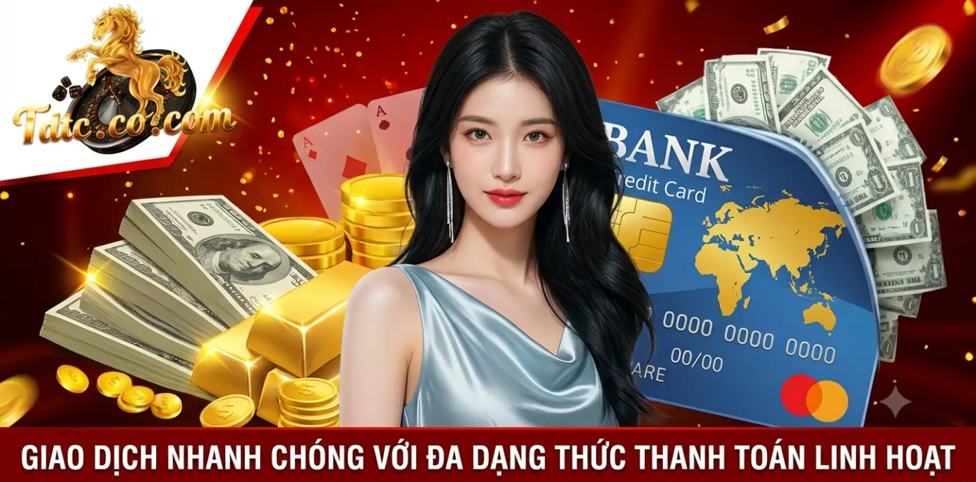 Giao dịch nhanh chóng với đa dạng thức thanh toán linh hoạt